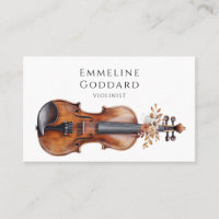 Músico violinista Floral Violin