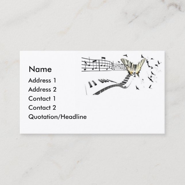 Tarjeta De Visita Musiflutter (Anverso)