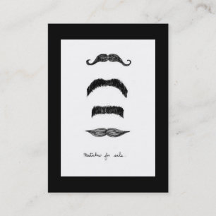 Tarjeta De Visita Mustaches En Venta De Chubby Vertical