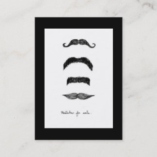 Tarjeta De Visita Mustaches En Venta De Chubby Vertical