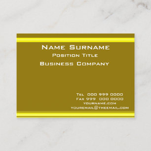Tarjeta De Visita Mustard Business Card