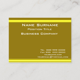 Tarjeta De Visita Mustard Business Card