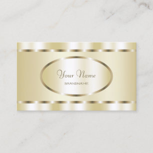 Tarjeta De Visita Muy elegante Shimmery Gold Efecto Profesional