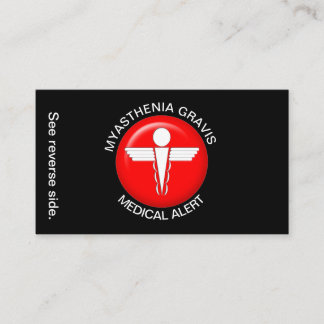 Tarjeta De Visita Myasthenia Gravis Medical Alert Card