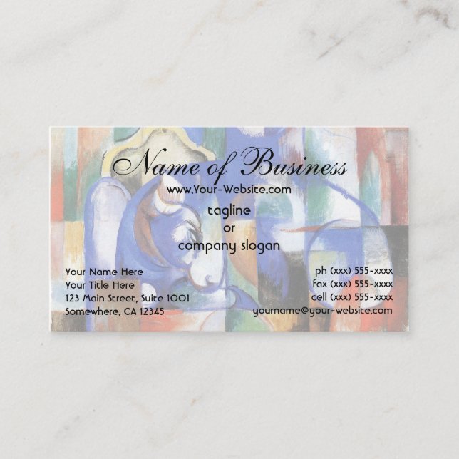 Tarjeta De Visita Mying Bull de Franz Marc; Liegender Stier (Anverso)