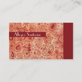 Tarjeta De Visita Mysterious Paisley