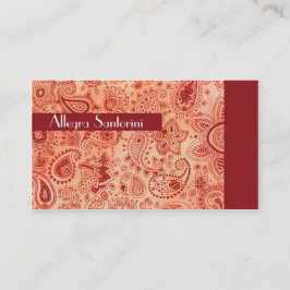 Tarjeta De Visita Mysterious Paisley