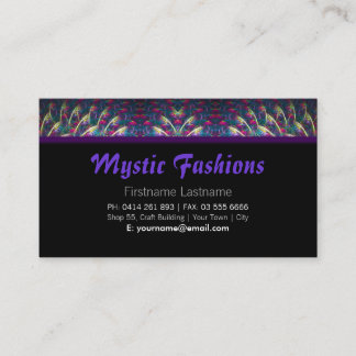 Tarjeta De Visita Mystic Fashion Business Card