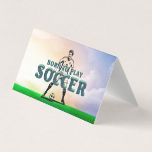 TARJETA DE VISITA NACIDO PARA JUGAR FÚTBOL