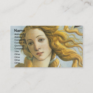 Tarjeta De Visita Nacimiento de Botticelli de Bella Artes del Renaci