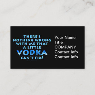 TARJETA DE VISITA NADA MALO CONMIGO QUE LA VODKA NO PUEDA ARREGLAR N