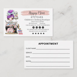 Tarjeta De Visita Nähen der Visitenkartenfashion-Designer