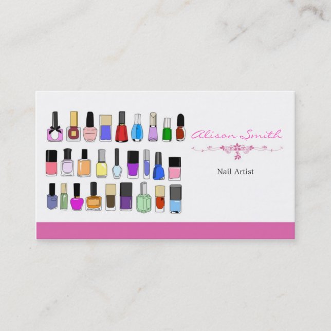 Tarjeta De Visita Nail artist (Anverso)