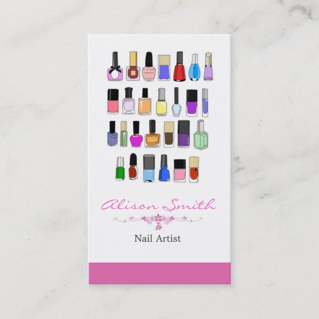 Tarjeta De Visita Nail artist (Anverso)