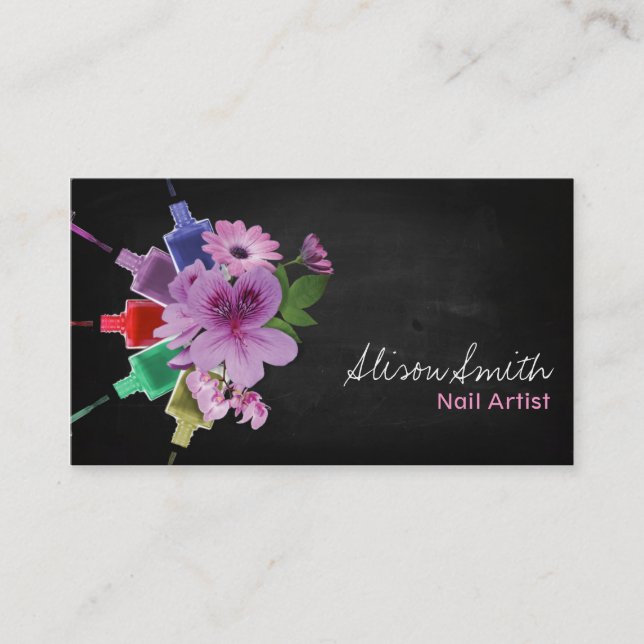 Tarjeta De Visita Nail Artist (Anverso)