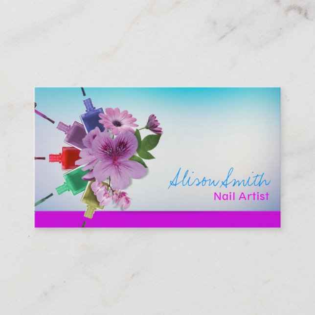 Tarjeta De Visita Nail Artist (Anverso)