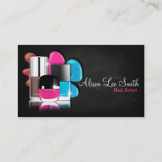 Tarjeta De Visita Nail Artist / Nail Polish (Anverso)