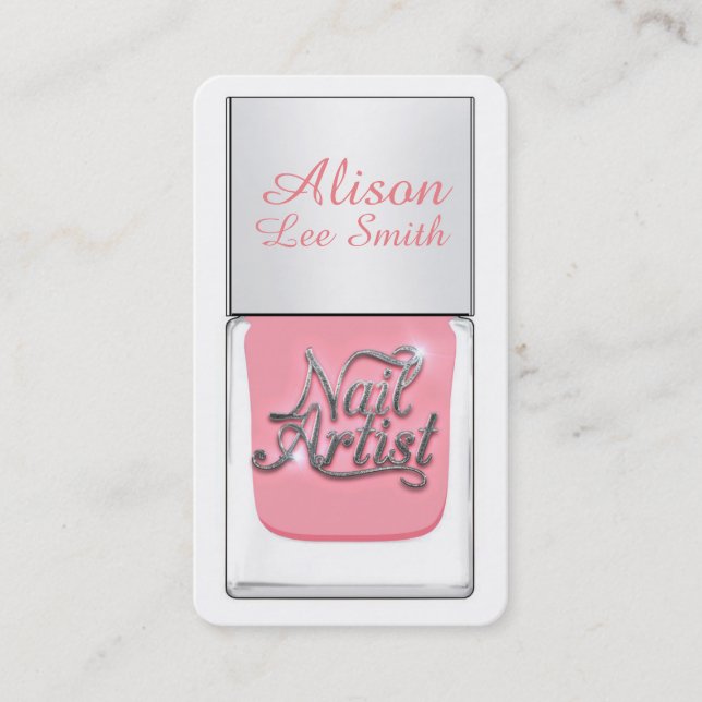 Tarjeta De Visita ﻿Nail Artist / Nail Polish (Anverso)