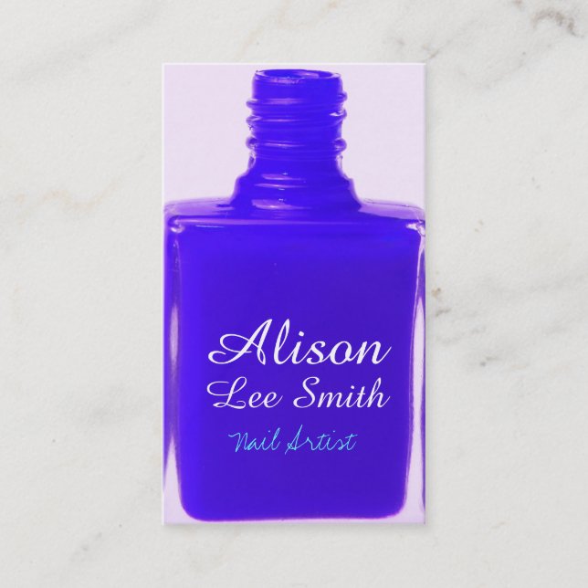 Tarjeta De Visita Nail Artist / Nail Polish (Anverso)