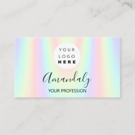 Tarjeta De Visita Nail Makeup Artilogo Holograph Mermaid FBINSTA