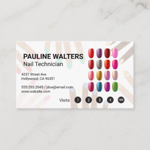 Tarjeta De Visita Nail Polaco   Manicura