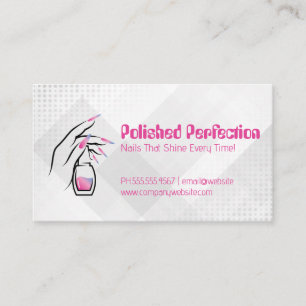 Tarjeta De Visita Nail Polaco y Manicura