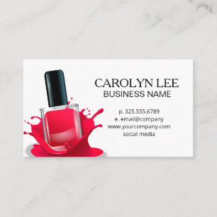 Tarjeta De Visita Nail Poland Splash