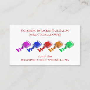 Tarjeta de visita Nail Salon
