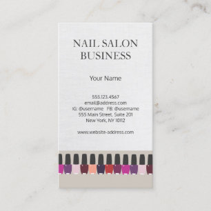 Tarjeta de visita Nail Salon