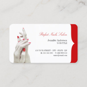Tarjeta de visita Nail Salon Beauty Center
