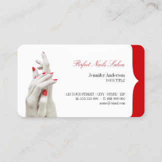 Tarjeta de visita Nail Salon Beauty Center