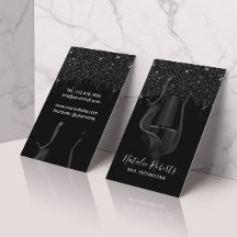 Nail Salon Manicurist Modern Black Purpurina Dris