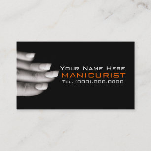 Tarjeta De Visita Nail Salon Manicurist Profesional Business Cards