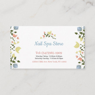 Tarjeta De Visita Nail Spa Business Cards