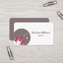 Tarjeta De Visita Nail Tech Jamberry nails Business Card