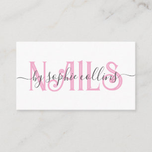 Tarjeta De Visita Nail Tech Nail Art