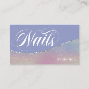 Tarjeta De Visita Nail Tech Simple Elegant Business Card