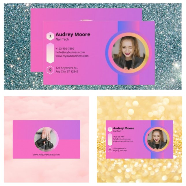 Tarjeta De Visita Nail Technician (Nail Technician Business Card)