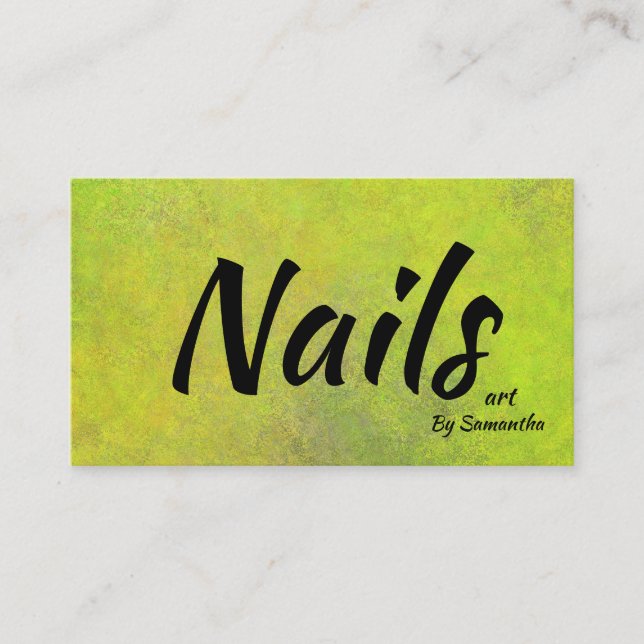 Tarjeta De Visita Nails Art Modern Beauty (Anverso)
