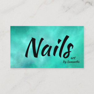 Tarjeta De Visita Nails Art Modern Beauty