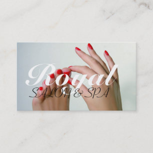 Tarjeta De Visita Nails Salon Manicure Pedicure Beauty Spa