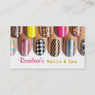 Tarjeta De Visita Nails, Salon, Spa, Beauty Business Card