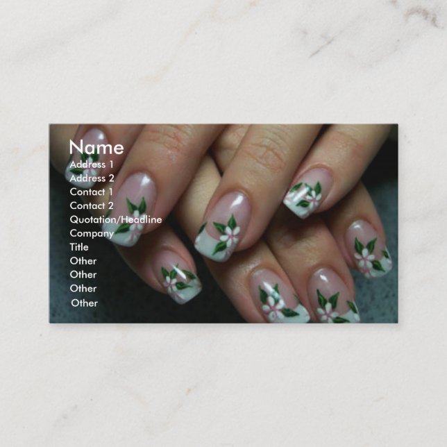 Tarjeta De Visita nailsart (Anverso)