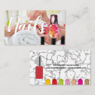 Tarjeta De Visita Nales   Variety Nail Polaco y Press ons