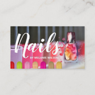 Tarjeta De Visita Nales   Variety Nail Polaco y Press ons