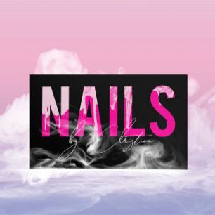 Tarjeta De Visita Nalgas rosadas calientes Perforar Art Manicure QR