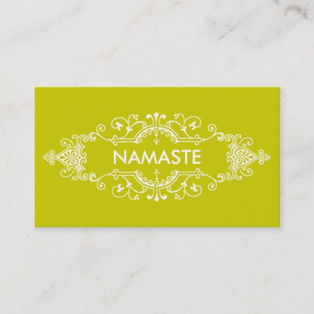 Tarjeta De Visita Namaste (Anverso)