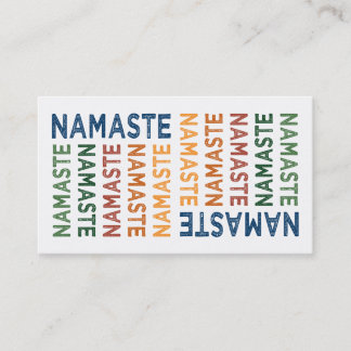 Tarjeta De Visita Namaste Cute Colorful