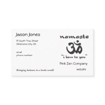 Namaste - me inclino ante ti (en negro)