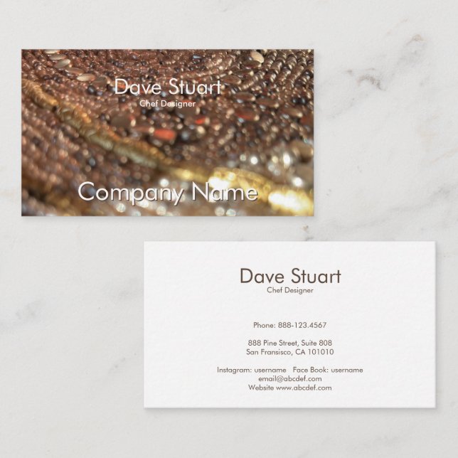 Tarjeta De Visita Name Cards Oriental (Anverso / Reverso)